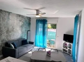 Appt 2 chambres, terrasse, parking, linge inclus