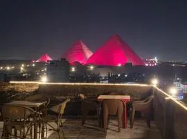 Enjoy golden pyramids view