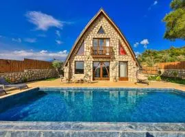 Serene Bungalow Retreat with Private Pool in Ka, Trkiye