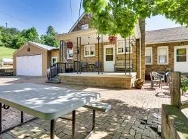 Game Room + Patio: Hilltop Home in Hocking County