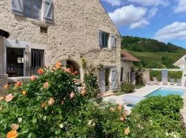 Villa de luxe La Jonchère, Piscine vue sur les vignes Beaune