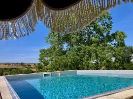 Maison de campagne avec piscine en Brionnais