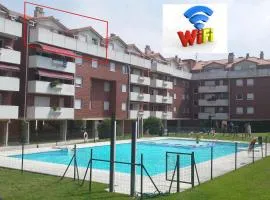 Ático 100m con terraza y piscina