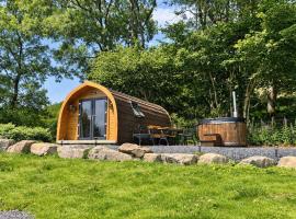 Luxury En-suite Mountain View Cabin with Hot Tub – hotel w mieście Penmaenpool