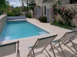 Villa de luxe La Jonchère, Piscine vue sur les vignes Beaune