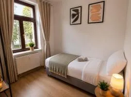 Zentral gelegenes, komplett ausgestattetes Apartment für 5 Personen