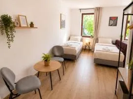 Zentral gelegenes, komplett ausgestattetes Apartment für 5 Personen