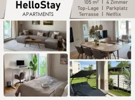 Luxuriöses 4-Zimmer-Apt im Boho-Stil I Top-Lage I Familienfreundlich I Terrasse I Küche I Netflix I Kostenloser Parkplatz I 105 m2