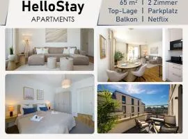 Luxuriöses 2-Zimmer-Apt im Scandi-Coastal-Stil I Toplage I Familienfreundlich I Balkon I Küche I Netflix I Kostenloser Parkplatz I 65 m2
