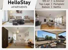Luxuriöses 4-Zimmer-Apt im Japandi-Stil I Top-Lage I Familienfreundlich I Balkon I Küche I Netflix I Kostenloser Parkplatz I 105 m2