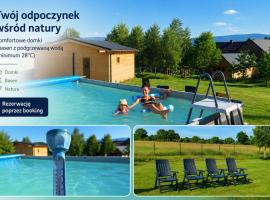 Agroturystyka Polana Giebułtów obok Świeradowa i zamku Czocha, domki przyjazne rodzinom z dziećmi, Hotel in Mirsk