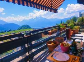 Le Nid d'aigle apt 405 Leysin centre avec forfait piscine sauna jacuzzi en option