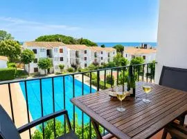 Apartamento en Calella de Palafrugell con vistas al mar, piscina y terraza