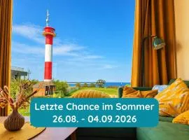 Meerglück am Beltblick Fehmarn - Moderne Ferienwohnung direkt an der Ostsee mit Sauna für Familien und Paare