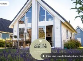 Skandi Design Ferienhaus mit Hafenblick & Beach