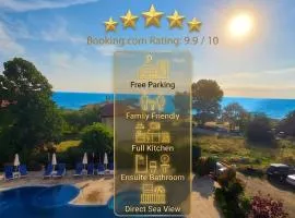 SEA WOLF Apartman Луксозен апартамент с панорамна гледка към морето климатик с нова напълно оборудвана кухня отделна баня с тоалетна гледка към басейна на 30 м от плажа Паркинг към хотела Навсякъде близо