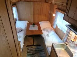 Sleep inside a classic camper van, in central Svolvær, close to public showers and toilets