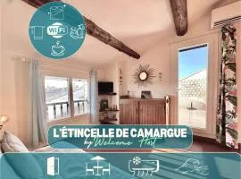 L'étincelle de Camargue, Plage et centre à pied