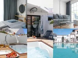 Modern, design, private jacuzzi - 2 terraces, 2 beds - Wow Apartment - Los Christianos