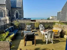La Maison Bleue, terrasses et vue panoramique mer
