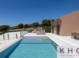 Akrothea villa with panoramic view and private pool