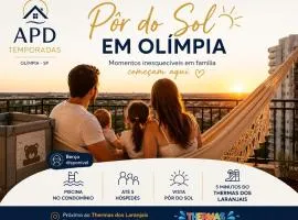 Ap de Temporada Olímpia, Vista Pôr do Sol,Piscina, 5 min até Thermas dos laranjais