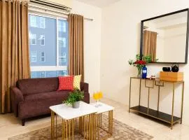 BluO Lake View 1BHK New Town - Terrace Garden
