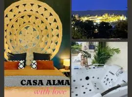 Appart vue Cité, balnéo privée, clim, jardin, parking gratuit