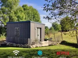 L'Oustalou - Tiny house en Aubrac - vue panoramique sur la nature