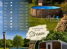 Glamping Hive by Stream