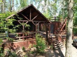 Leśny Domek nad jeziorem Budziszewskim Grzybowo wielkopolska
