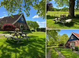 Huize Kroezzz sfeervolle authentieke vakantie woning met 3 slaapkamers, omheinde tuin en honden welkom