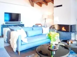 Chalet Blue Snow