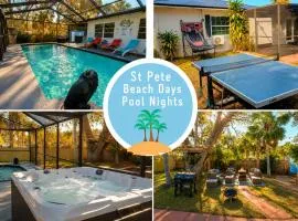 Sleeps 12 Heated Pool, Hot Tub, Pets, 5 min Beach