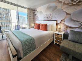 Marine Surf 13th FL Studio, Kitchen & Small Parking, hotel a Honolulu