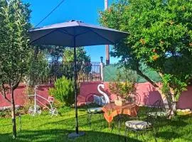 Nemoris Boho Garden House and Caravan - BBQ area