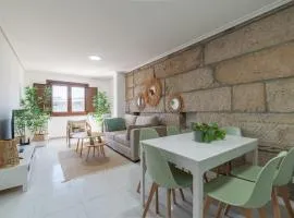 Apartamento céntrico en Baiona, playa y casco histórico a pie