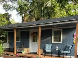 Tiny home barn style in backyard with Animals
