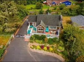 Coastal Family Home EV Charger Deck & Grill