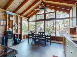 Lakefront cottage with dock, screened porch, & Island in Biscay Pond