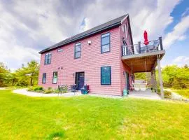 Secluded hilltop home with beautiful Cadillac Mountain view and multiple decks