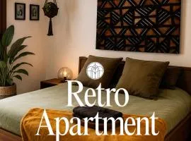 Retro a stylish apartment with a large garden