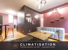 LouerAngoueme - L'Ecrin Pourpre - Cinéma Privé - Hyper Centre - Wifi - Proche Gare - Idéal perso & professionnels - Cuisine Équipée - LouerAngouleme