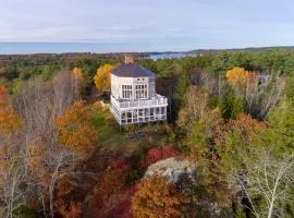Bayfront home with 270-degree views, large deck & porch - near Popham Beach