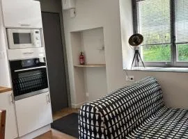 Petite maison privée de 33m2 Beaucouzé avec étang