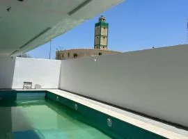 Luxury Pool Apartment Mehdia Beach