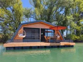 Maison flottante - Baurech - Lac prive nature