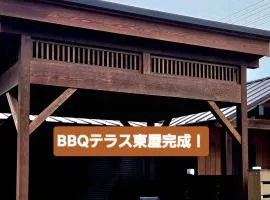 城下町家 茶庭 飛び石 BBQ 筍 金蔵Kinzo