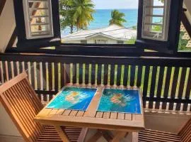 Studio confortable vue jardin au Diamant, 25 m²