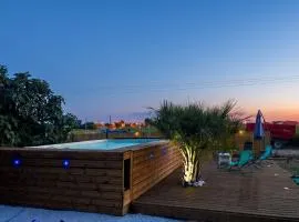 Studio charmant à Saint-Jory, 25 m², piscine partagée